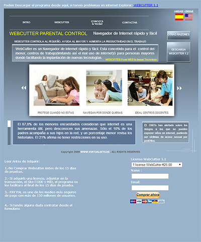 creación página web webcutter.info